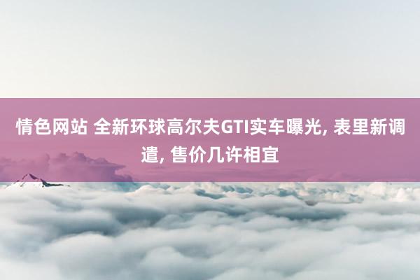 情色网站 全新环球高尔夫GTI实车曝光， 表里新调遣， 售价几许相宜