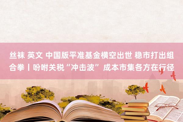 丝袜 英文 中国版平准基金横空出世 稳市打出组合拳丨吩咐关税“冲击波” 成本市集各方在行径