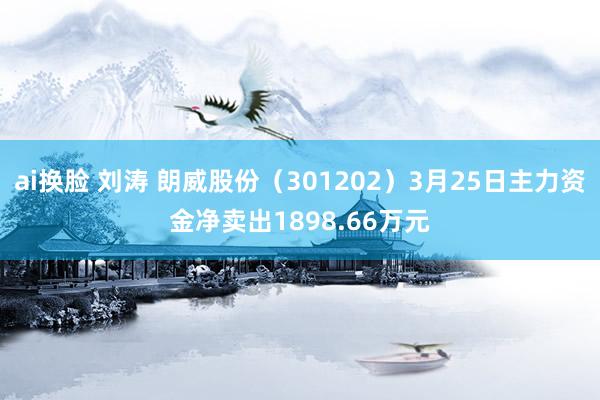 ai换脸 刘涛 朗威股份（301202）3月25日主力资金净卖出1898.66万元