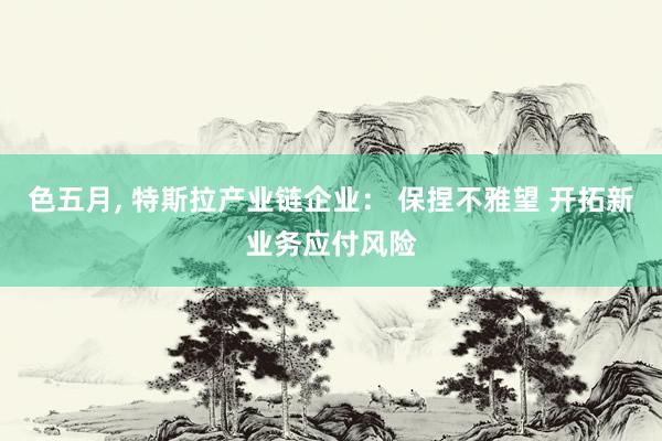 色五月， 特斯拉产业链企业： 保捏不雅望 开拓新业务应付风险